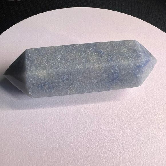 Blue Aventurine Double‎ Terminated Meditation  Wand (9) - Picture 6 of 9